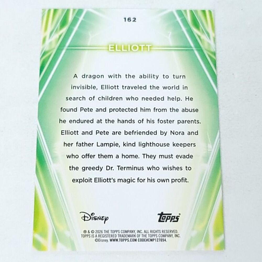 Elliott Topps 2026 Disney Neon Holo Parallel Refractor Limited 72/99 - Picture 5 of 5